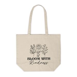 Bloom With Kindness Custom Canvas Tote Bag